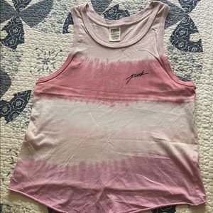 Victoria Secret PINK Pink/White/Purple Tank Top (XS)